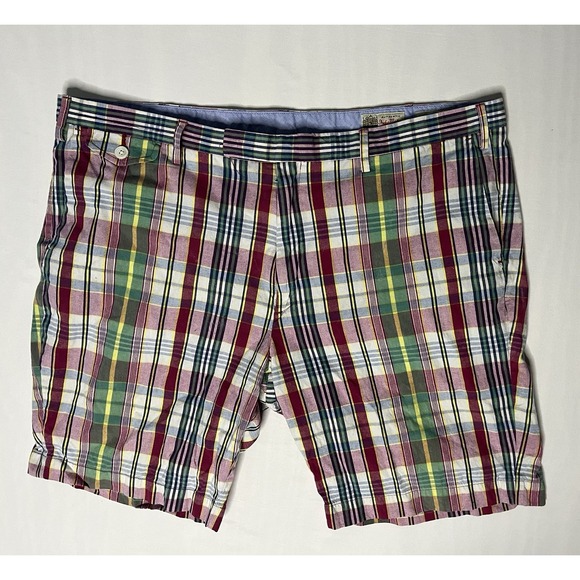 Polo Ralph Lauren Other - Polo Ralph Lauren Indian Madres Chino Shorts Men's Size 40 Flat Front Preppy